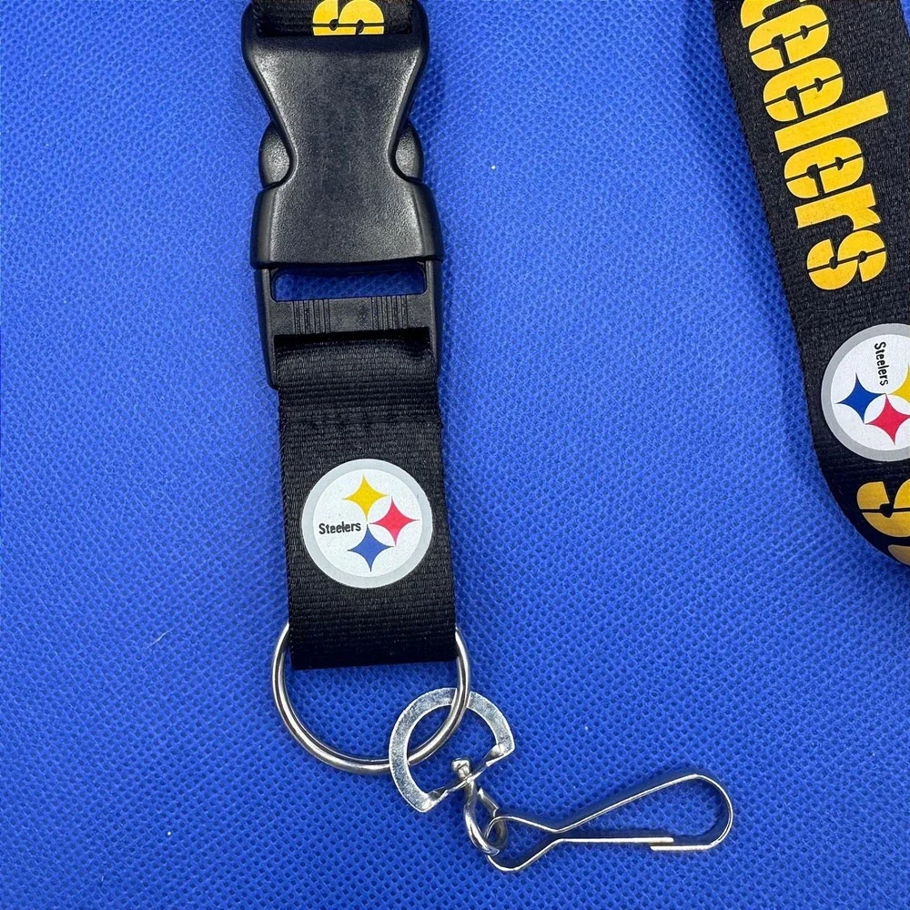 Pittsburgh Steelers NFL Lanyard Keychain ID Passes Holder Football Fan AFC Sport
